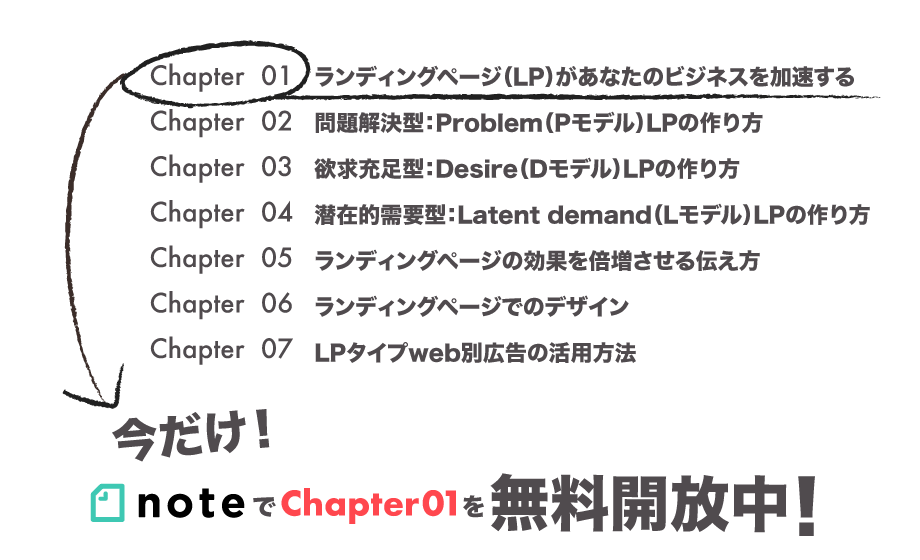 今だけ！Chapter1 noteで無料開放中！