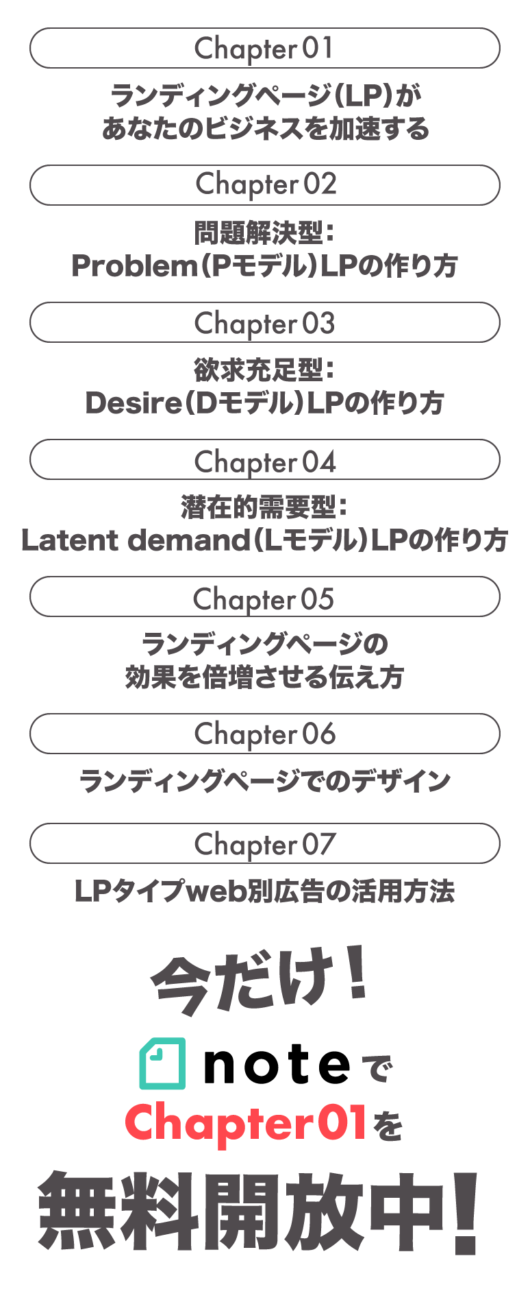 今だけ！Chapter1 noteで無料開放中！