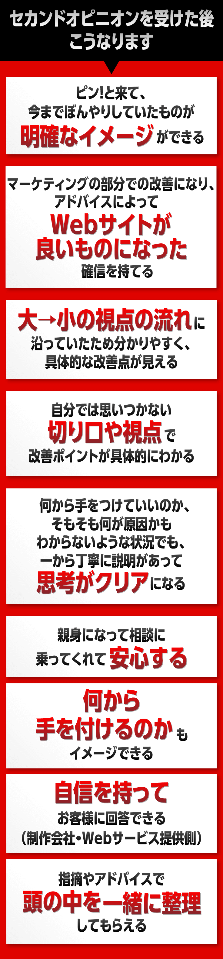 セカンドオピニオンを受けた後こうなります